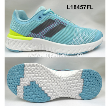 Lady running breathable sports shoes